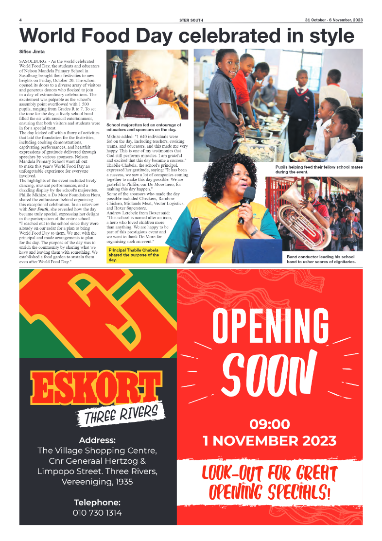 STER SOUTH 31 October – 6 November, 2023 page 4