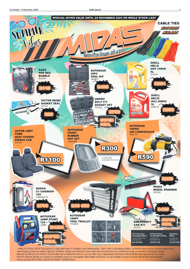 STER SOUTH 31 October – 6 November, 2023 page 7