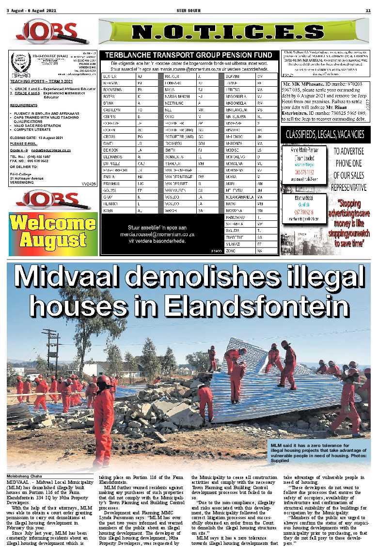 STER SOUTH 3 August – 6 August 2021 page 10