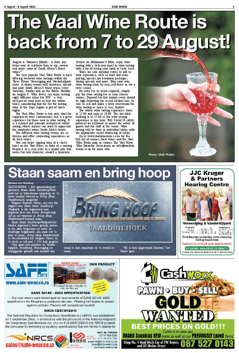 STER SOUTH 3 August – 6 August 2021 page 5