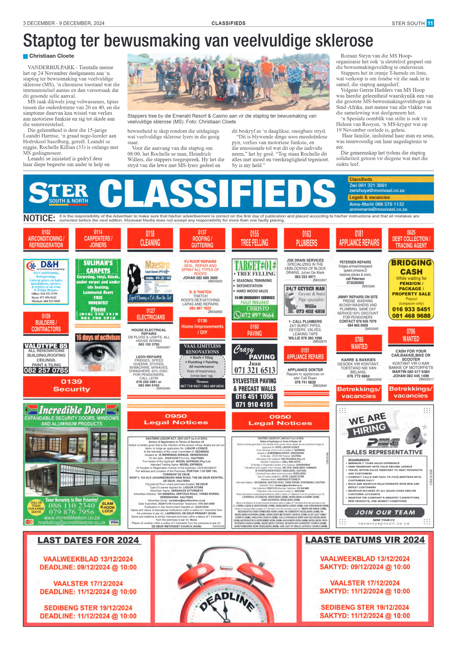STER SOUTH 3 DECEMBER – 9 DECEMBER, 2024 page 11