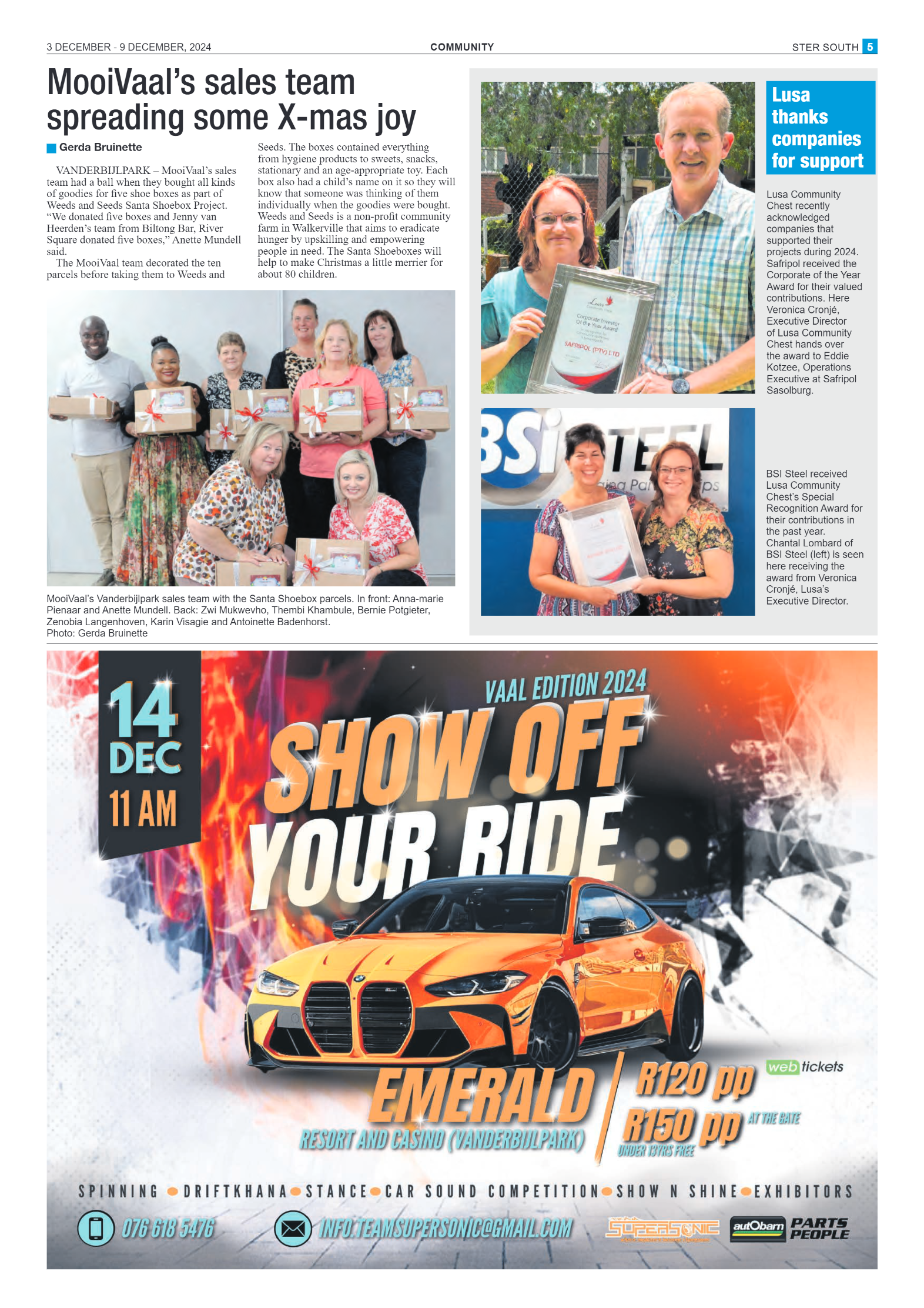 STER SOUTH 3 DECEMBER – 9 DECEMBER, 2024 page 5