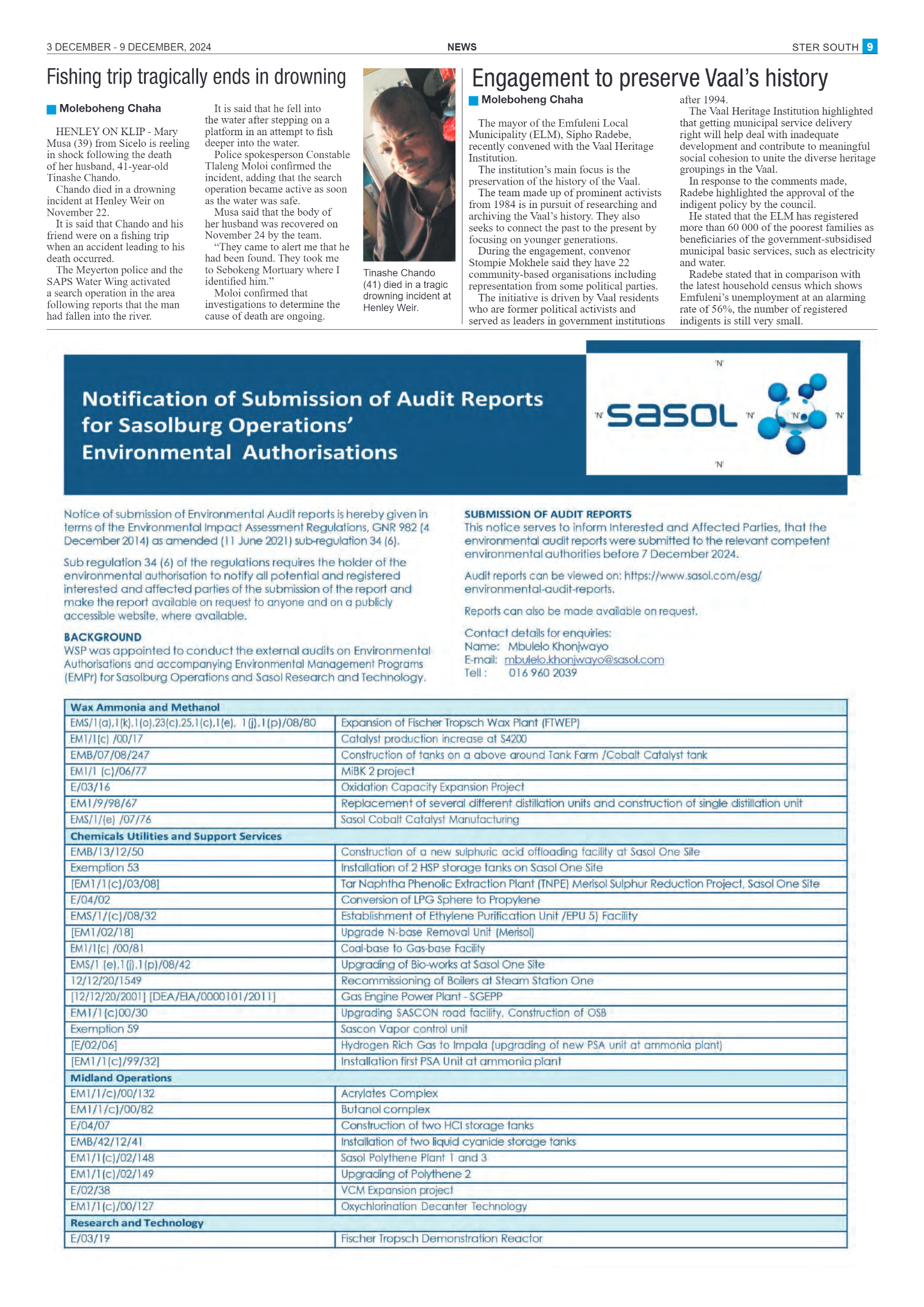 STER SOUTH 3 DECEMBER – 9 DECEMBER, 2024 page 9