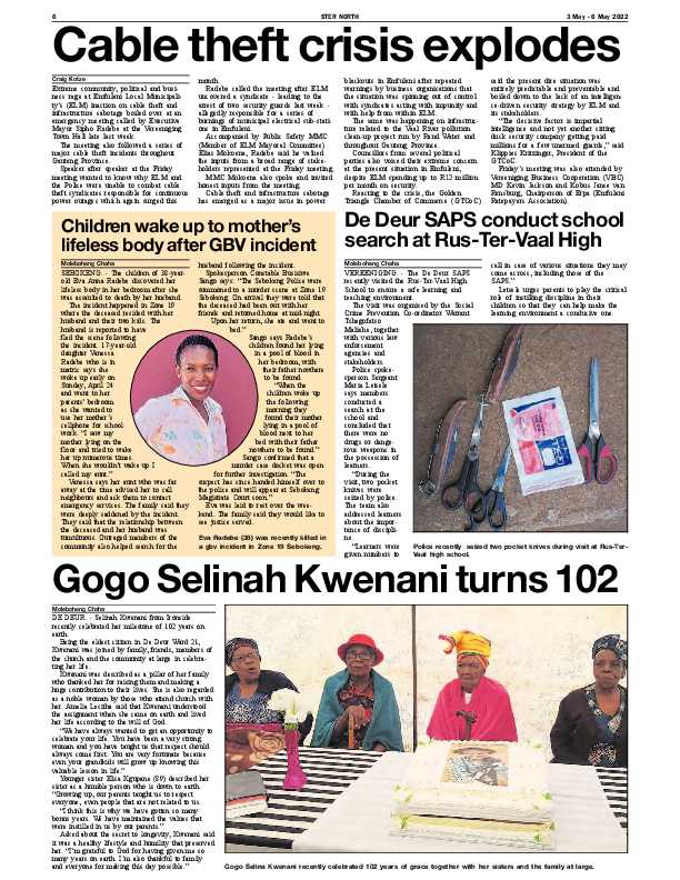 STER SOUTH 3 May – 6 May 2022 page 6