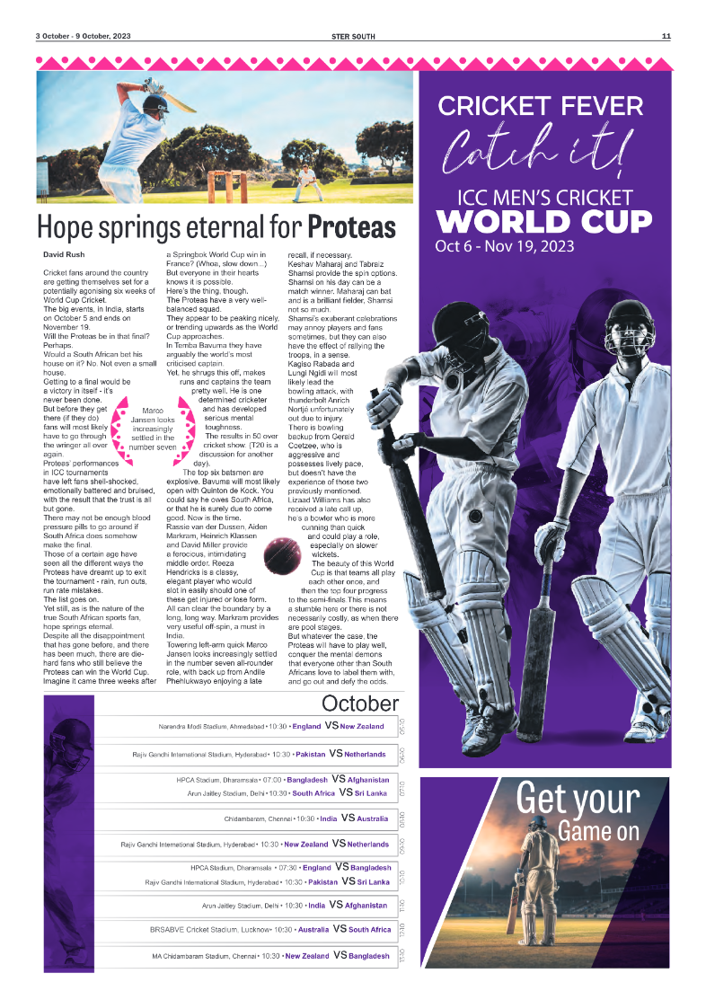 STER SOUTH 3 October – 9 October, 2023 page 11