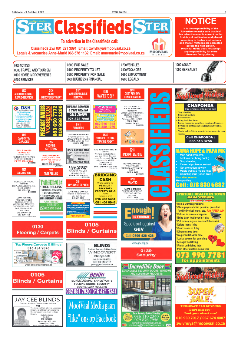 STER SOUTH 3 October – 9 October, 2023 page 9