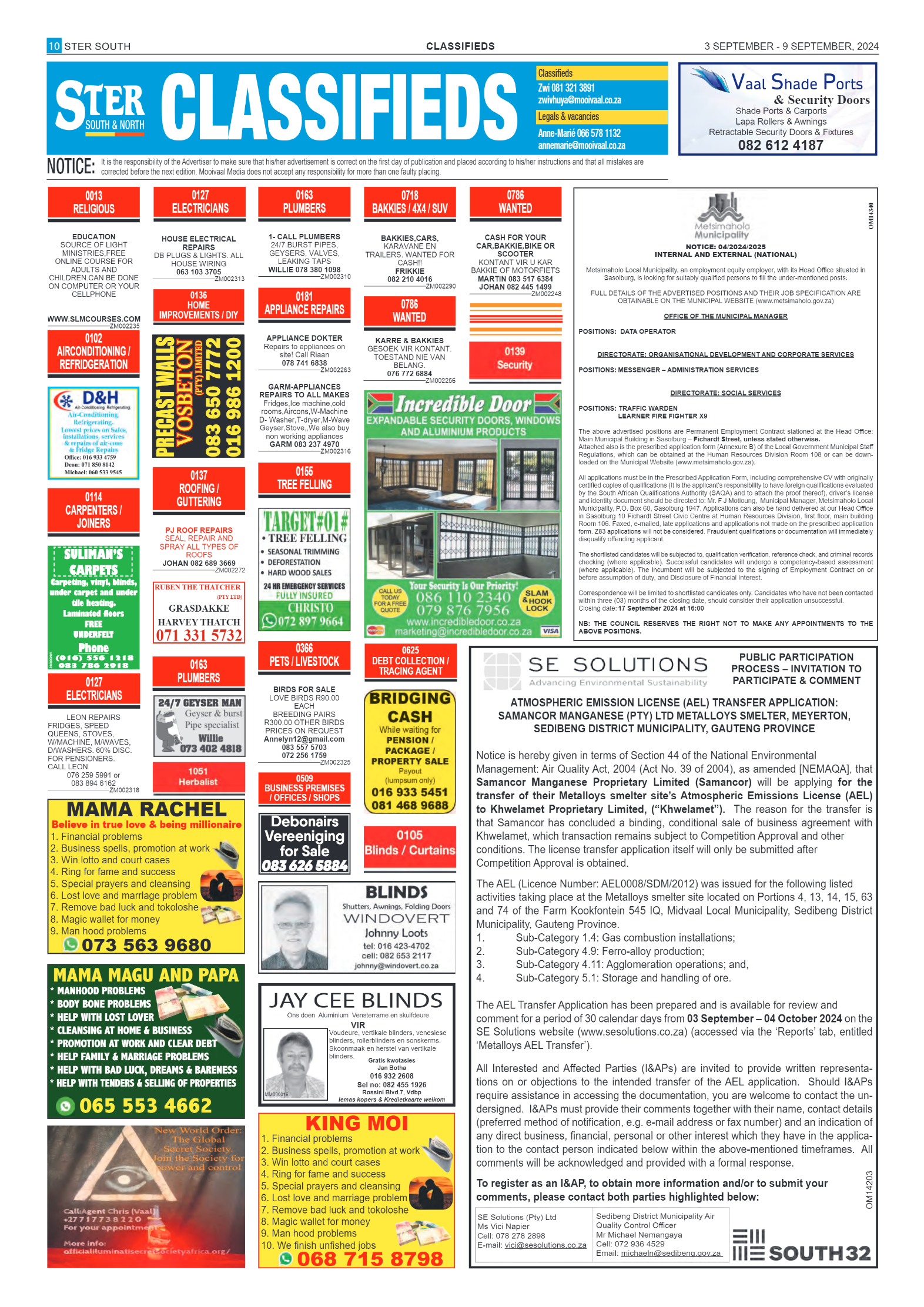 STER SOUTH 3 SEPTEMBER – 9 SEPTEMBER, 2024 page 10