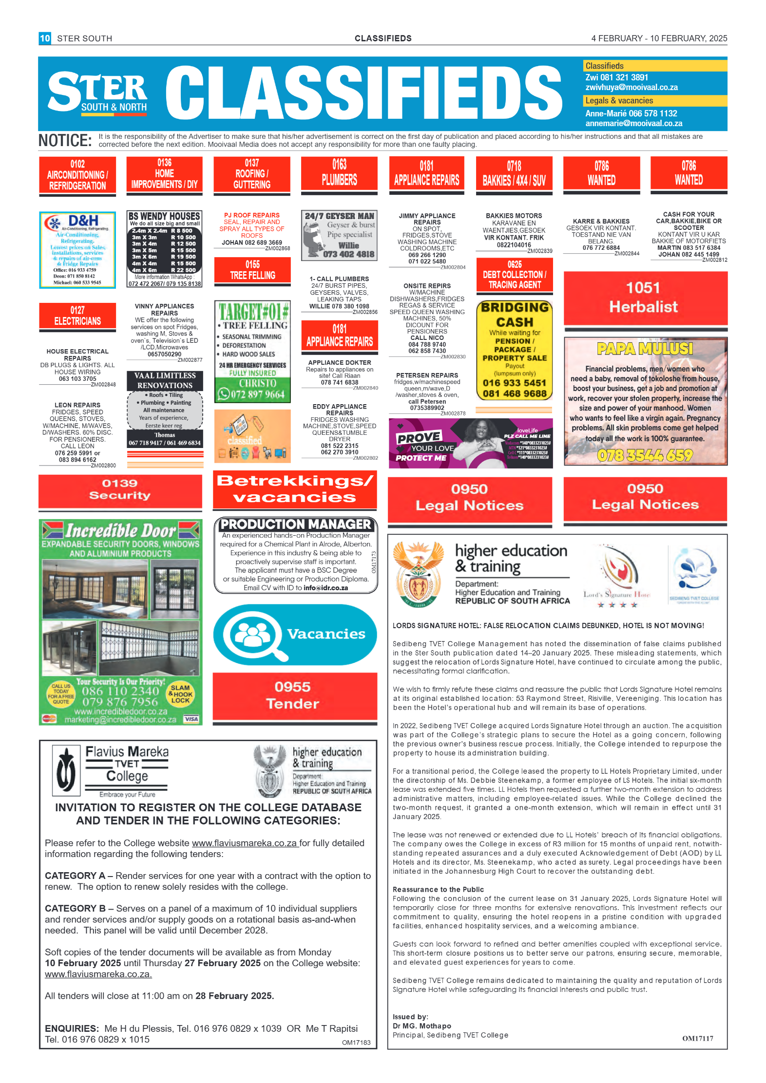STER SOUTH 4 FEBRUARY – 10 FEBRUARY, 2025 page 10