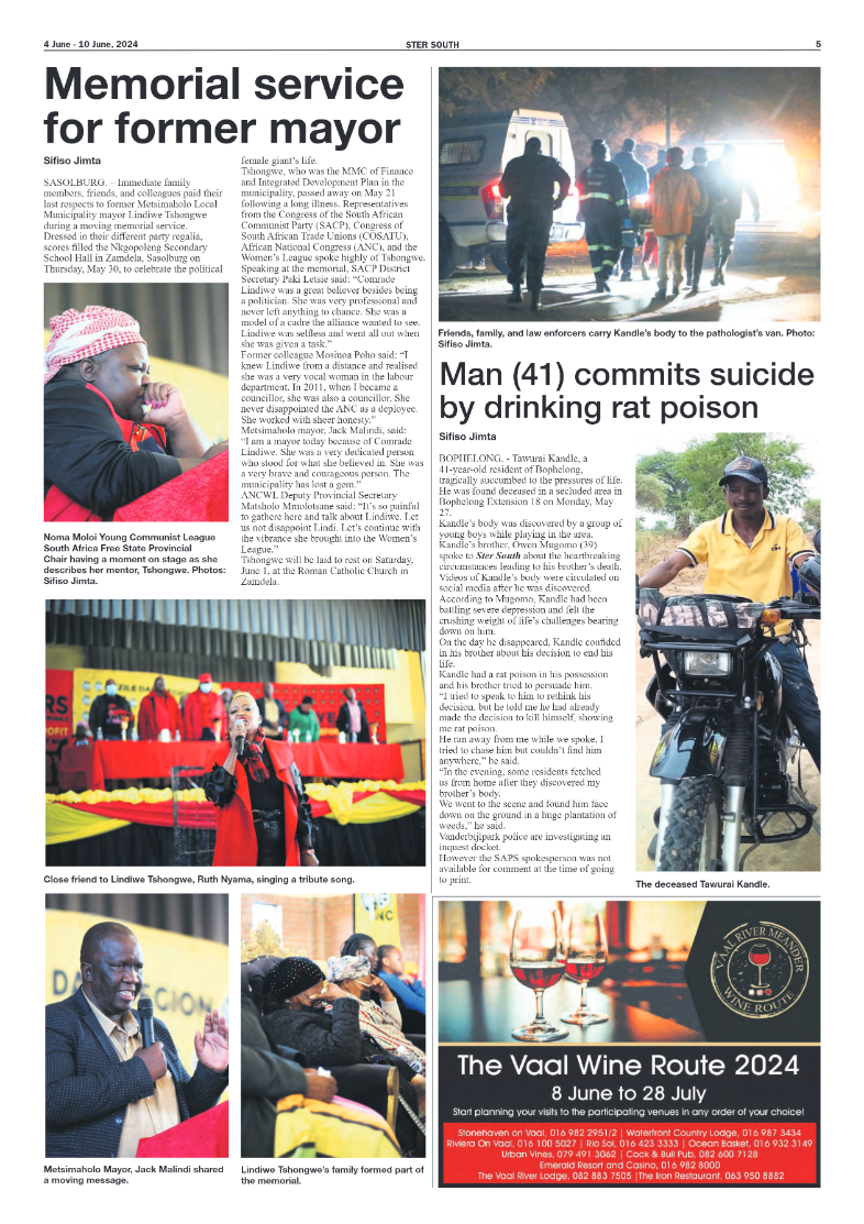 STER SOUTH 4 June – 10 June, 2024 page 5