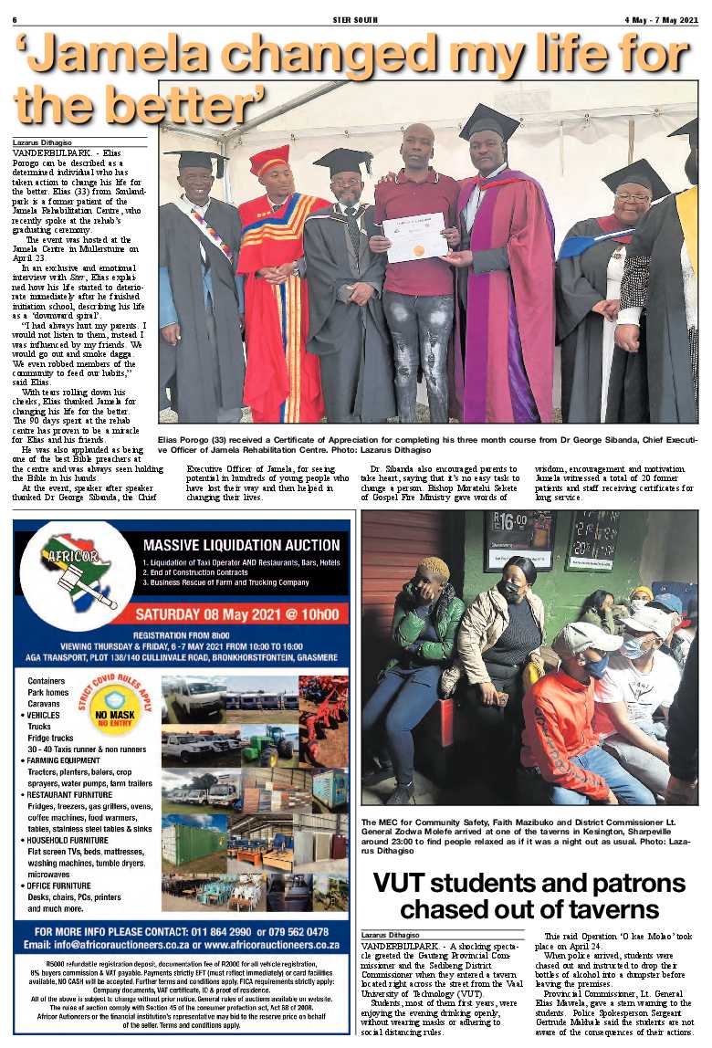 STER SOUTH 4 May – 7 May 2021 page 6