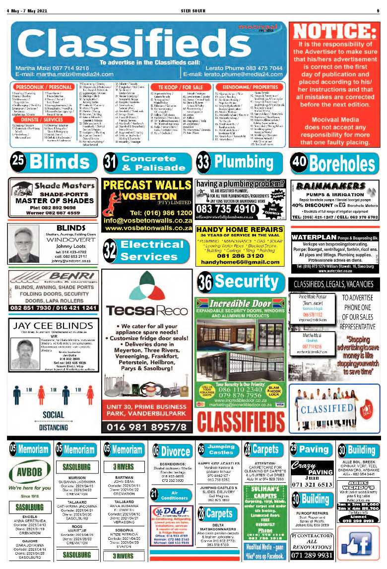 STER SOUTH 4 May – 7 May 2021 page 9