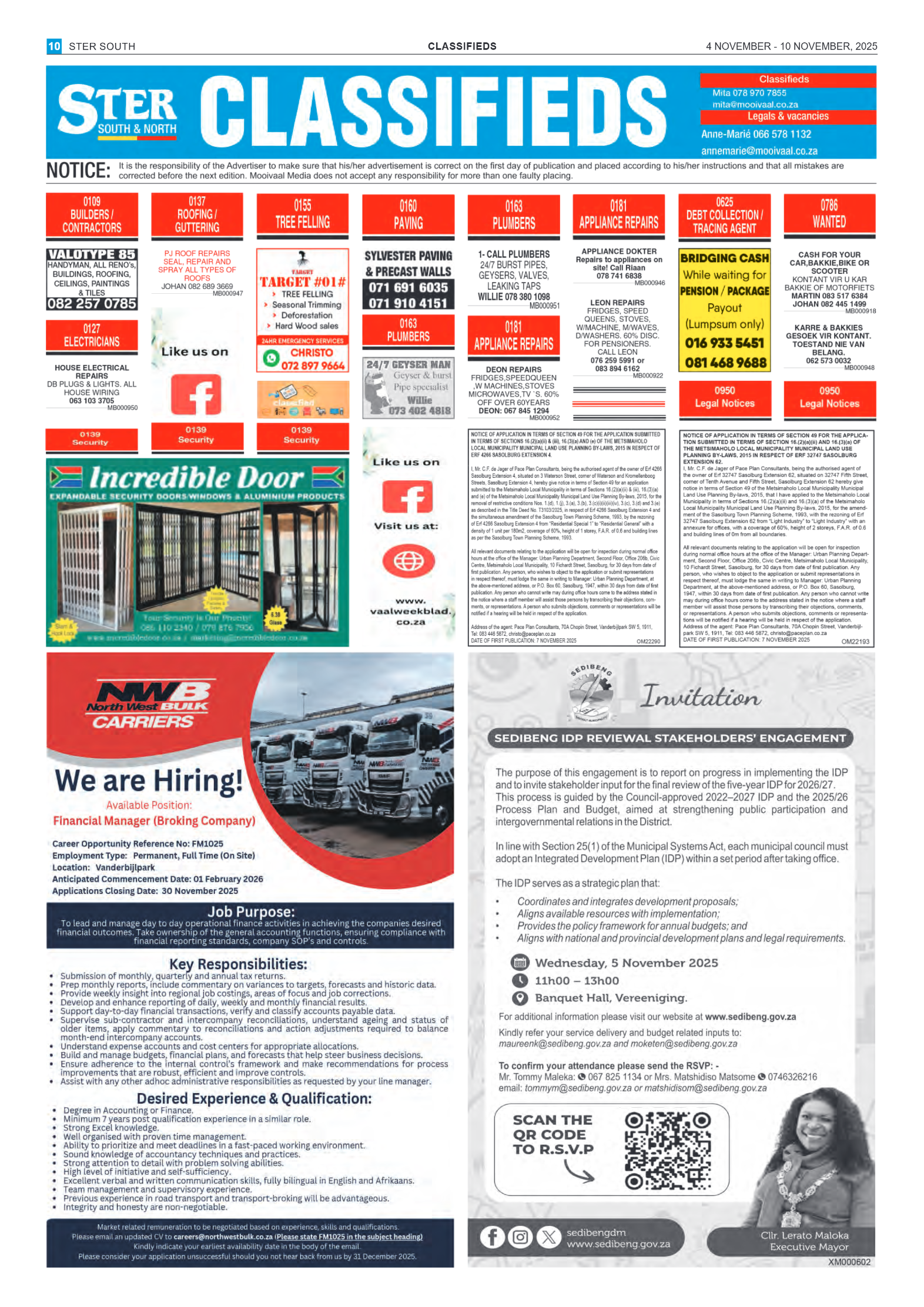 STER SOUTH 4 NOVEMBER – 10 NOVEMBER, 2025 page 10