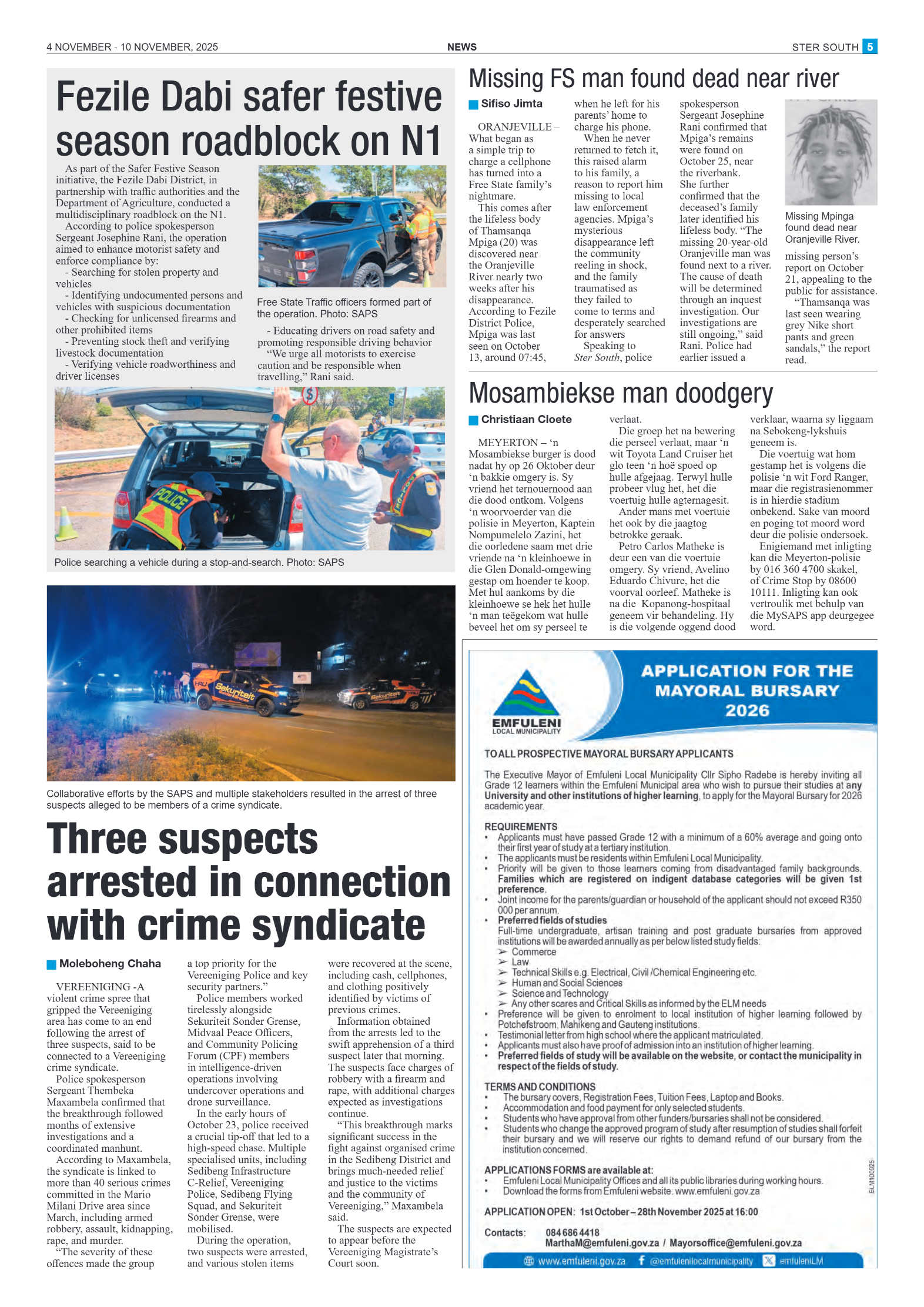 STER SOUTH 4 NOVEMBER – 10 NOVEMBER, 2025 page 5