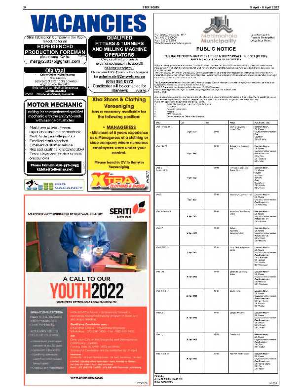 STER SOUTH 5 April – 8 April 2022 page 13