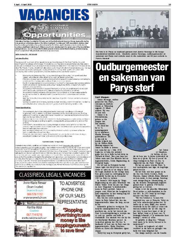 STER SOUTH 5 April – 8 April 2022 page 14