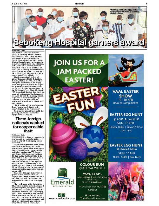 STER SOUTH 5 April – 8 April 2022 page 5