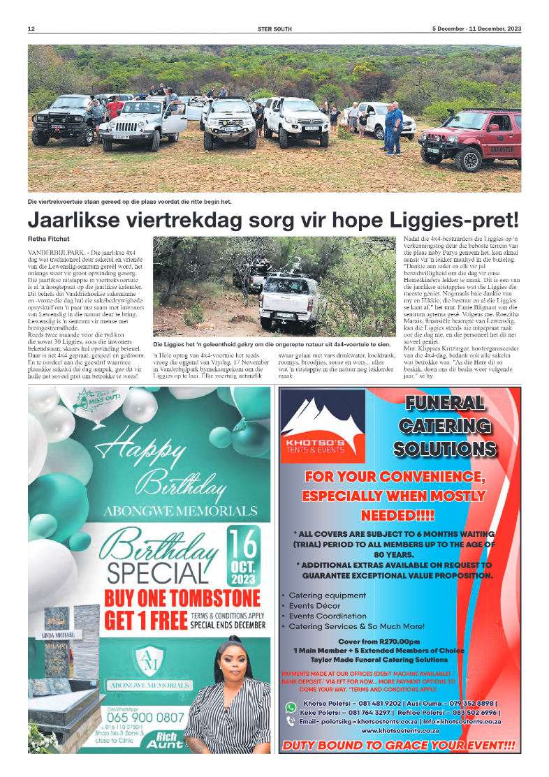 STER SOUTH 5 December – 11 December, 2023 page 12