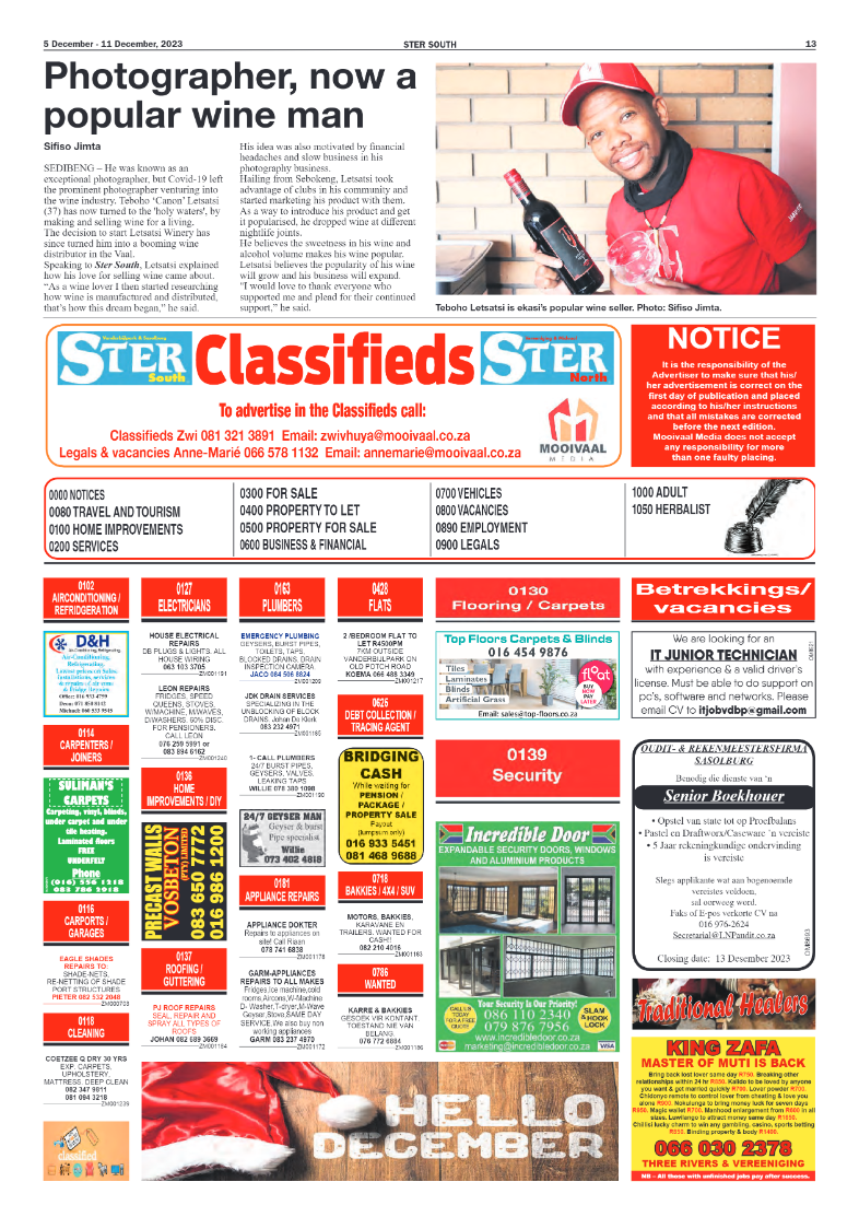 STER SOUTH 5 December – 11 December, 2023 page 13