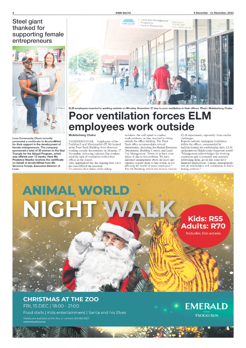 STER SOUTH 5 December – 11 December, 2023 page 4