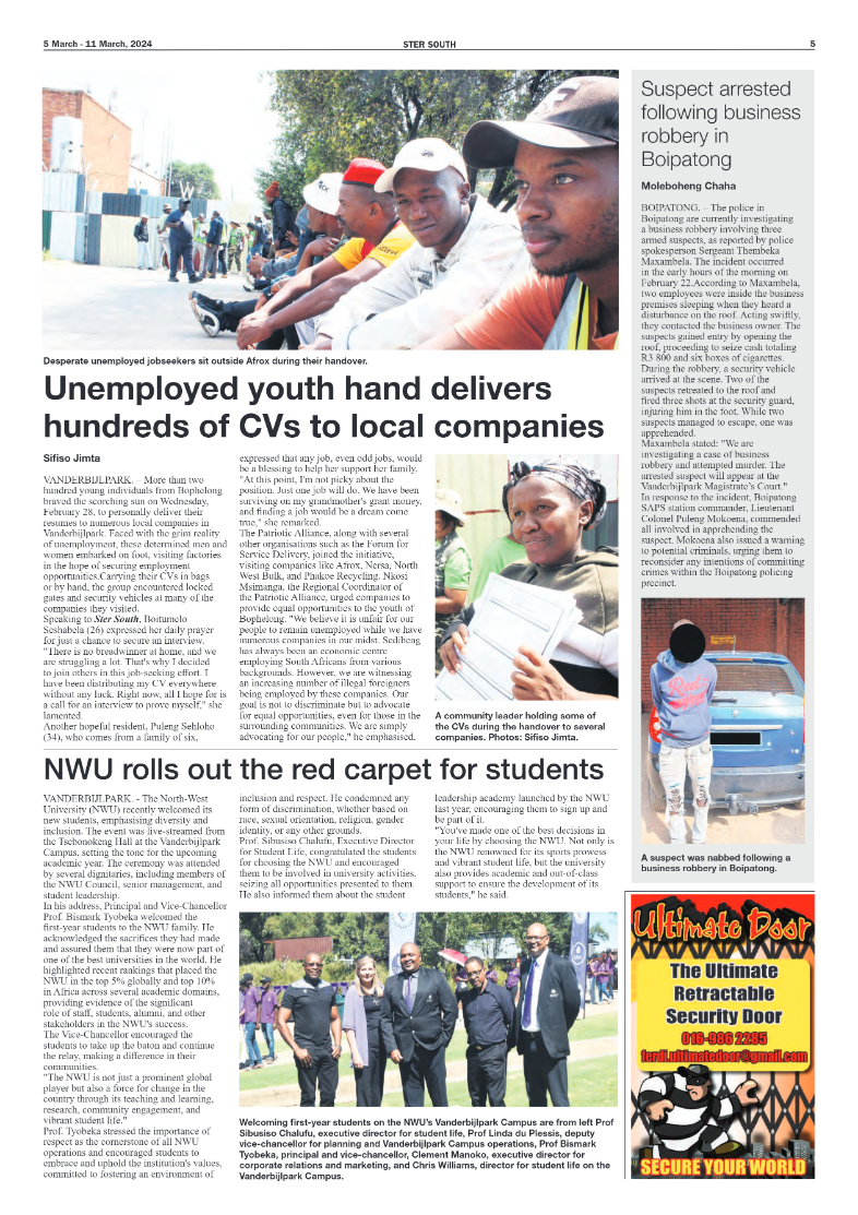 STER SOUTH 5 March – 11 March, 2024 page 5