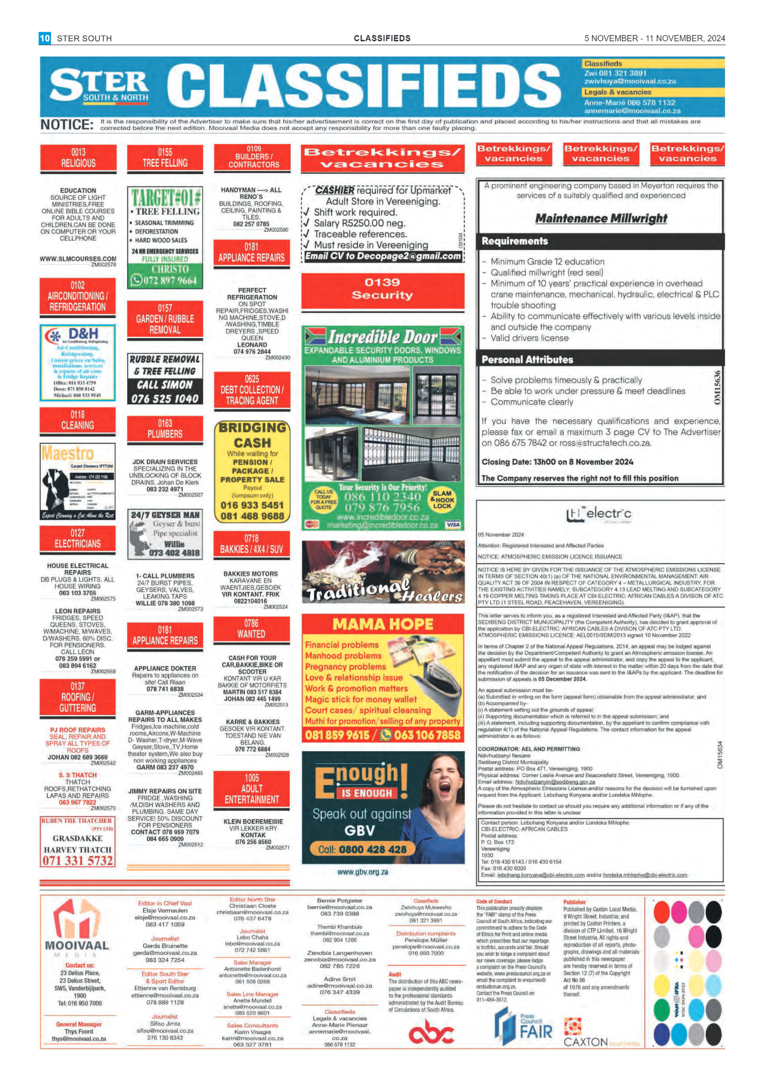 STER SOUTH 5 NOVEMBER – 11 NOVEMBER, 2024 page 10