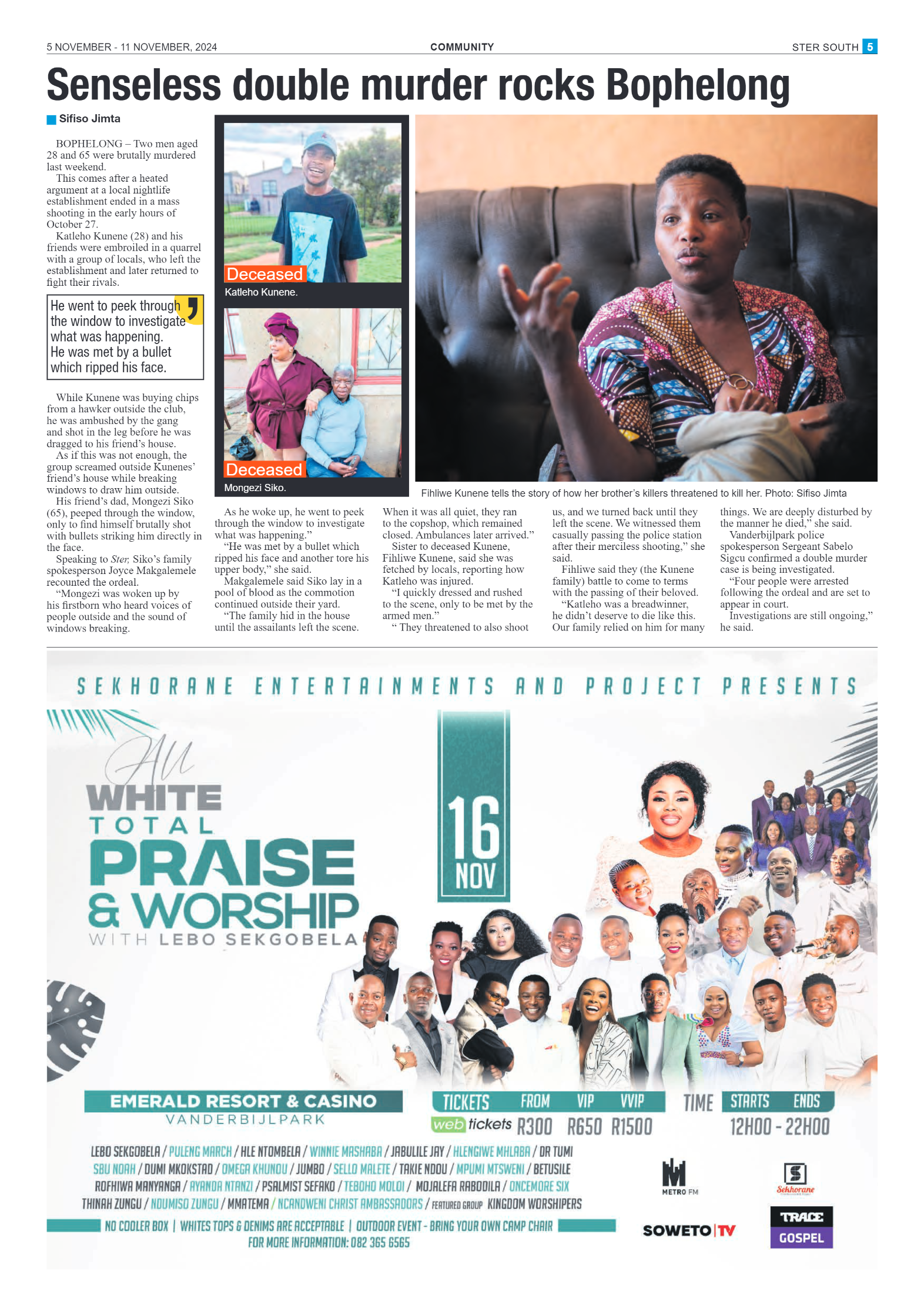 STER SOUTH 5 NOVEMBER – 11 NOVEMBER, 2024 page 5