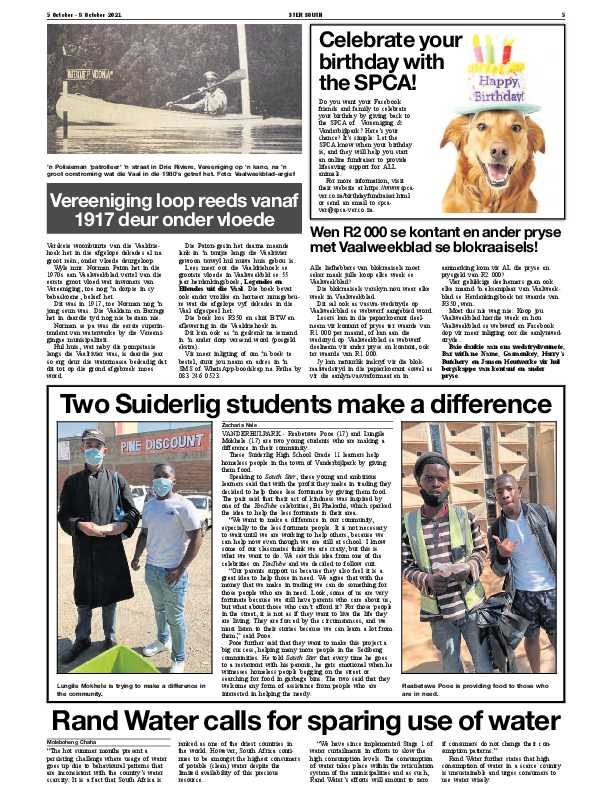 STER SOUTH 5 October – 8 October 2021 page 5