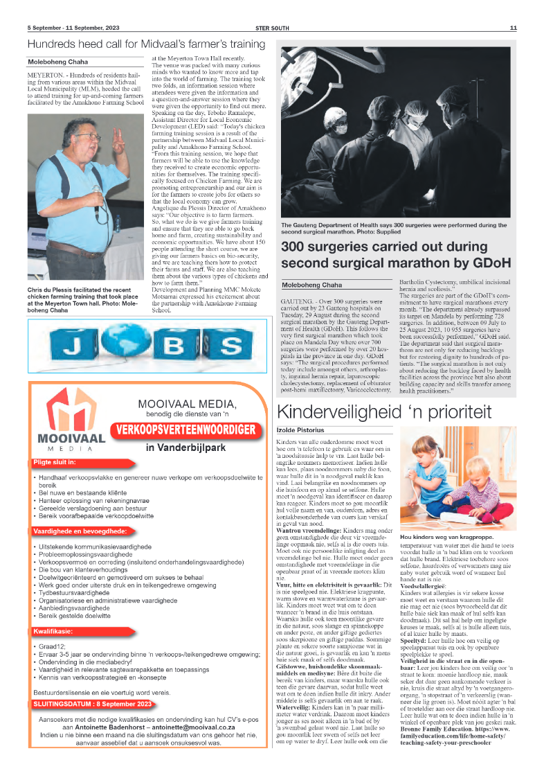 STER SOUTH 5 September – 11 September, 2023 page 11