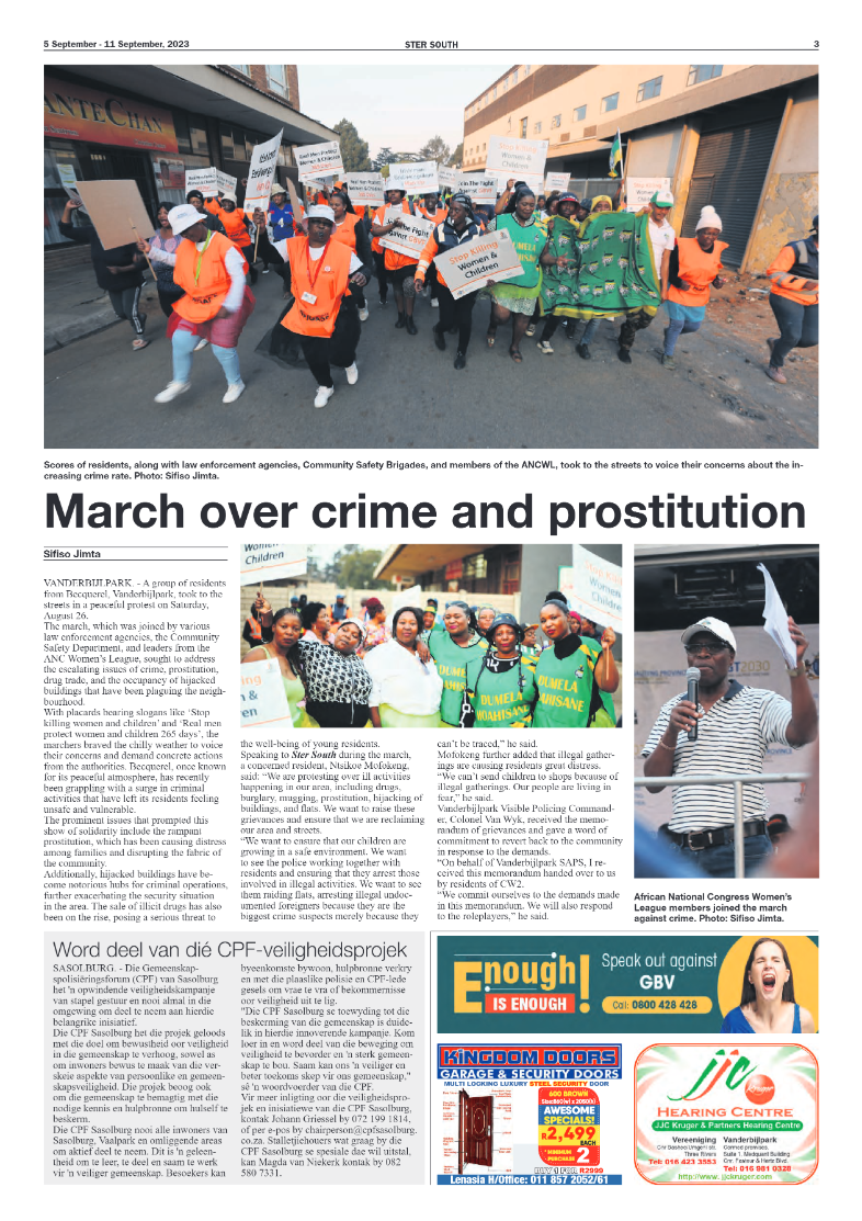 STER SOUTH 5 September – 11 September, 2023 page 3