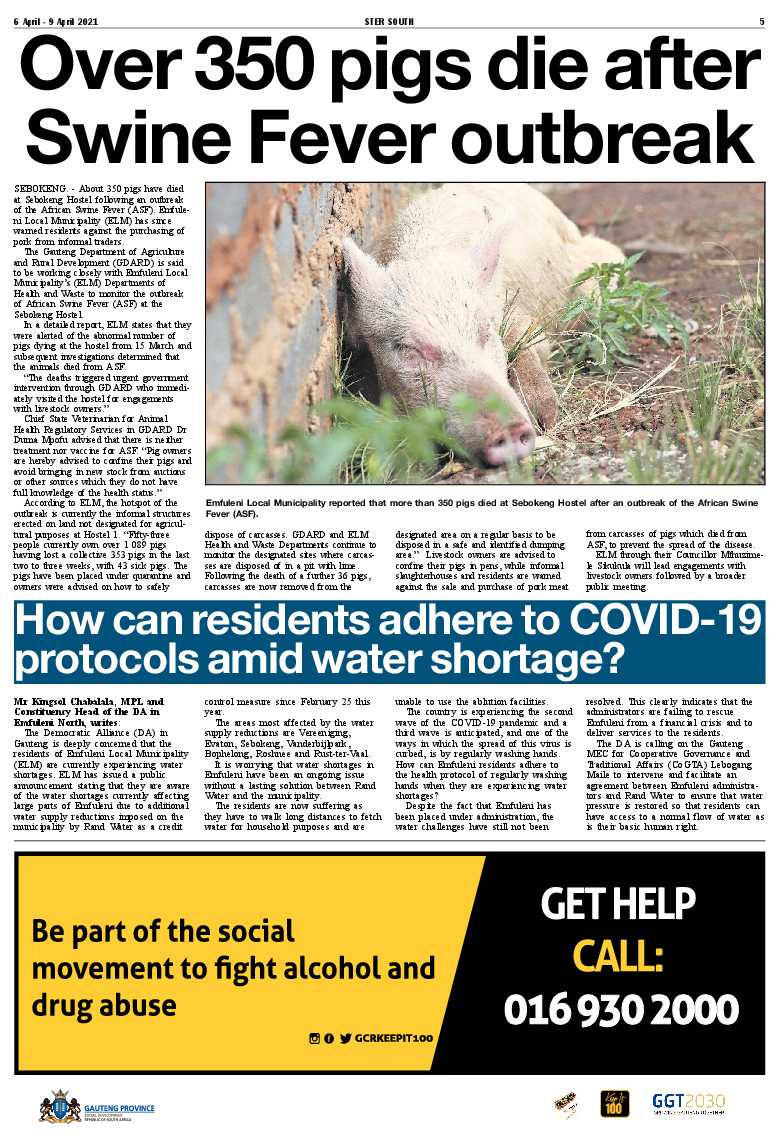 STER SOUTH 6 April – 9 April 2021 page 5