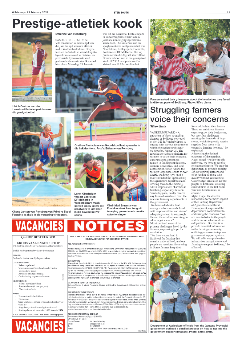 STER SOUTH 6 February – 12 February, 2024 page 11