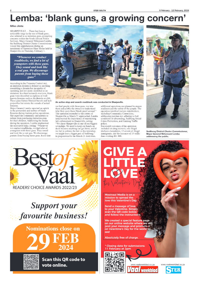 STER SOUTH 6 February – 12 February, 2024 page 2