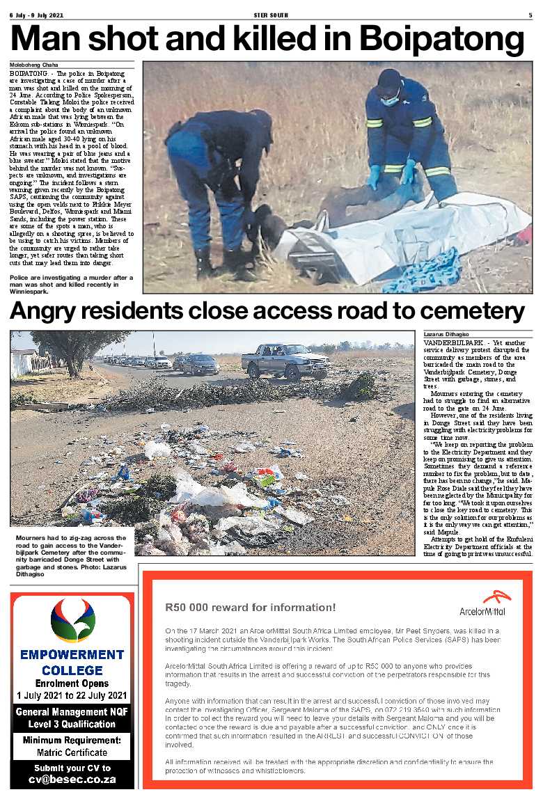 STER SOUTH 6 July – 9 July 2021 page 5