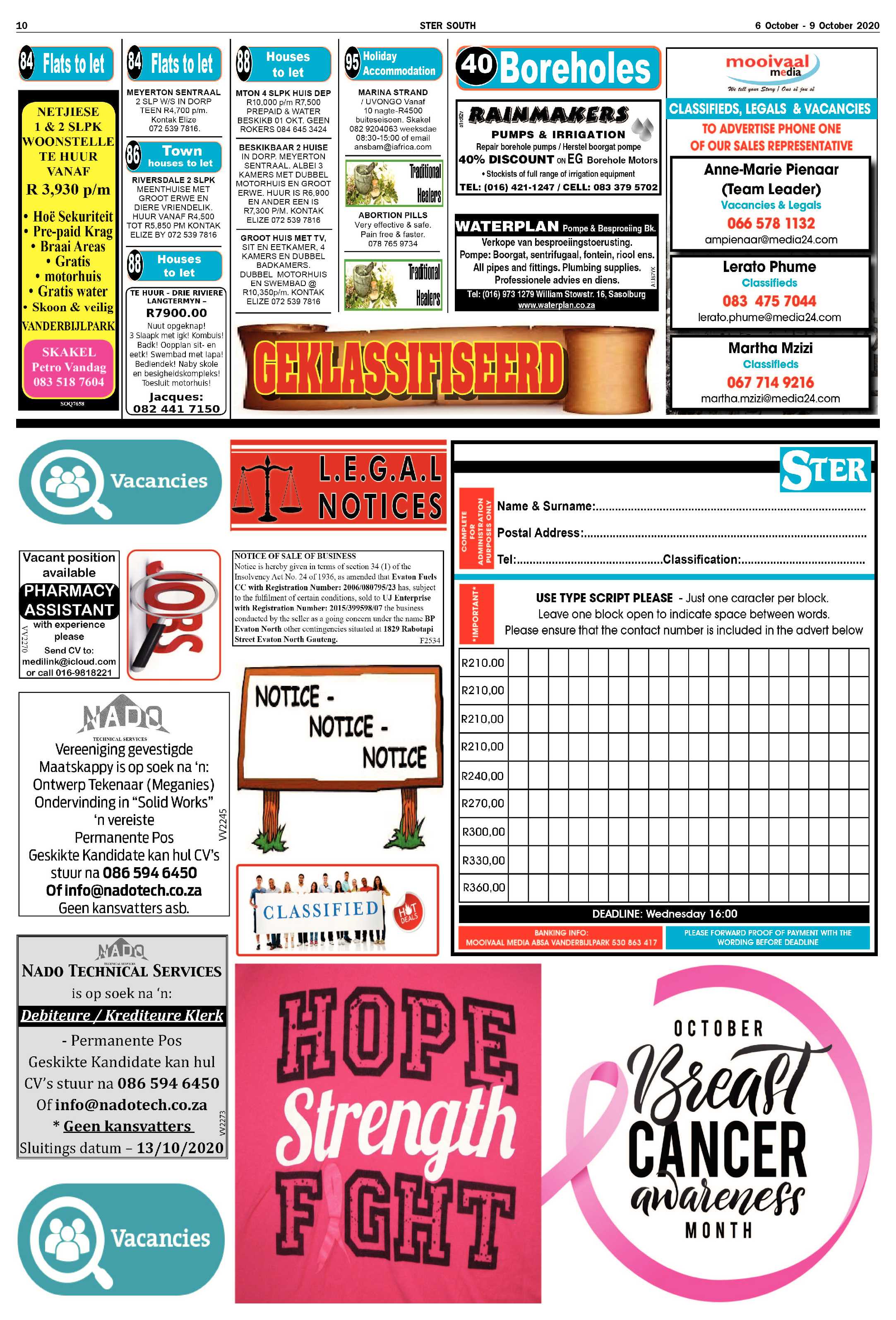 STER SOUTH 6 October – 9 October 2020 page 10