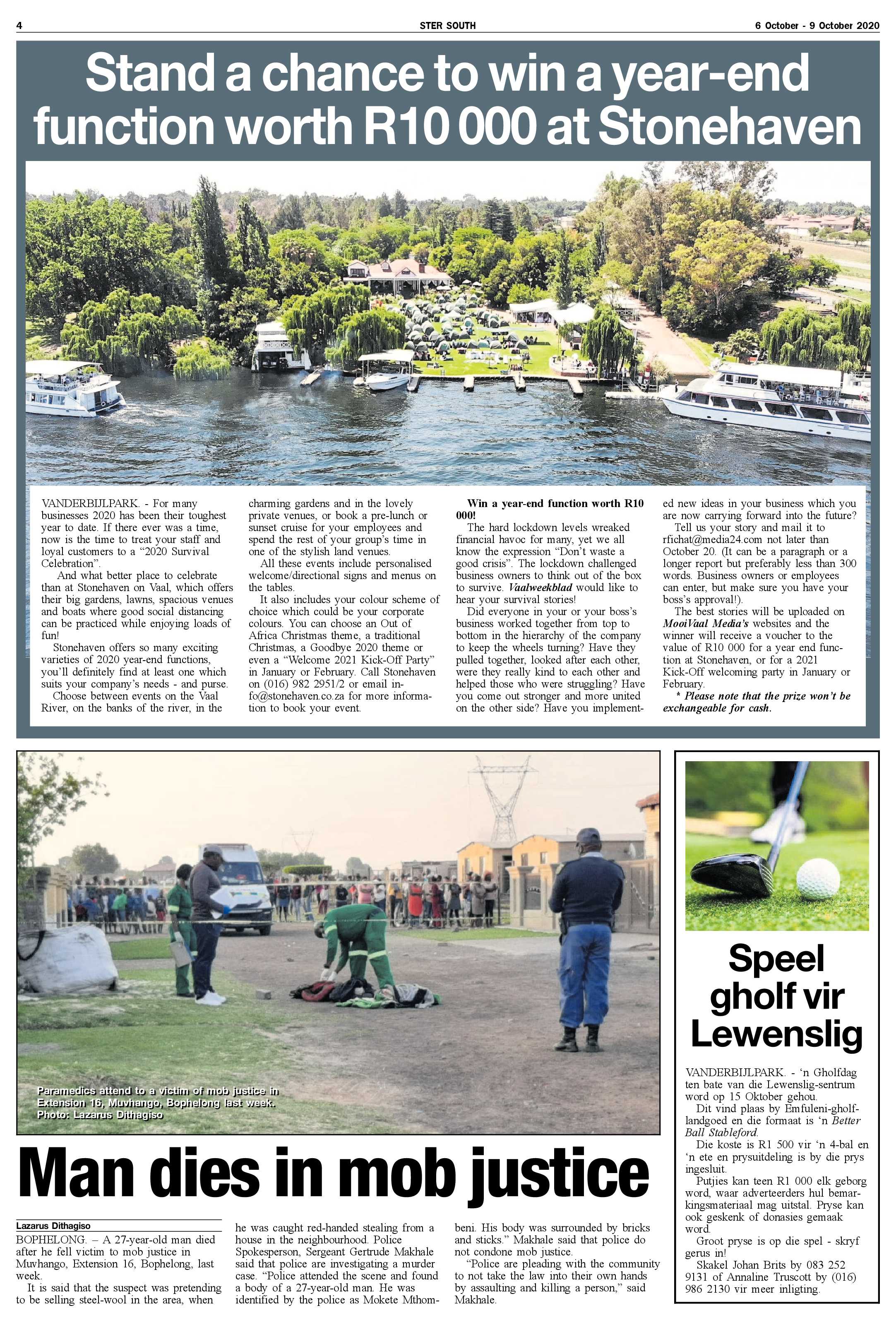 STER SOUTH 6 October – 9 October 2020 page 4