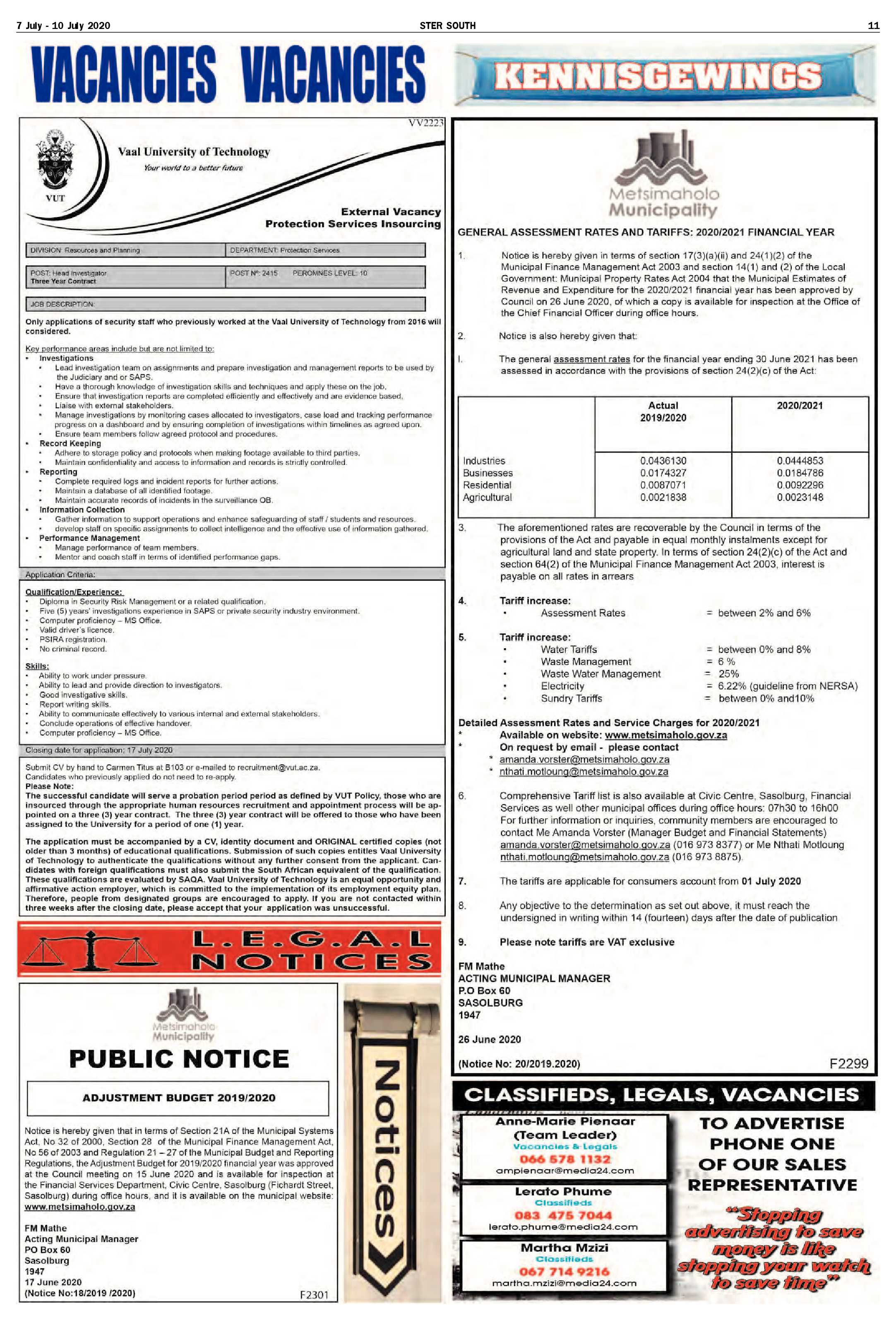 SOUTH STER 7 JULY – 10 JULY 2020 page 11