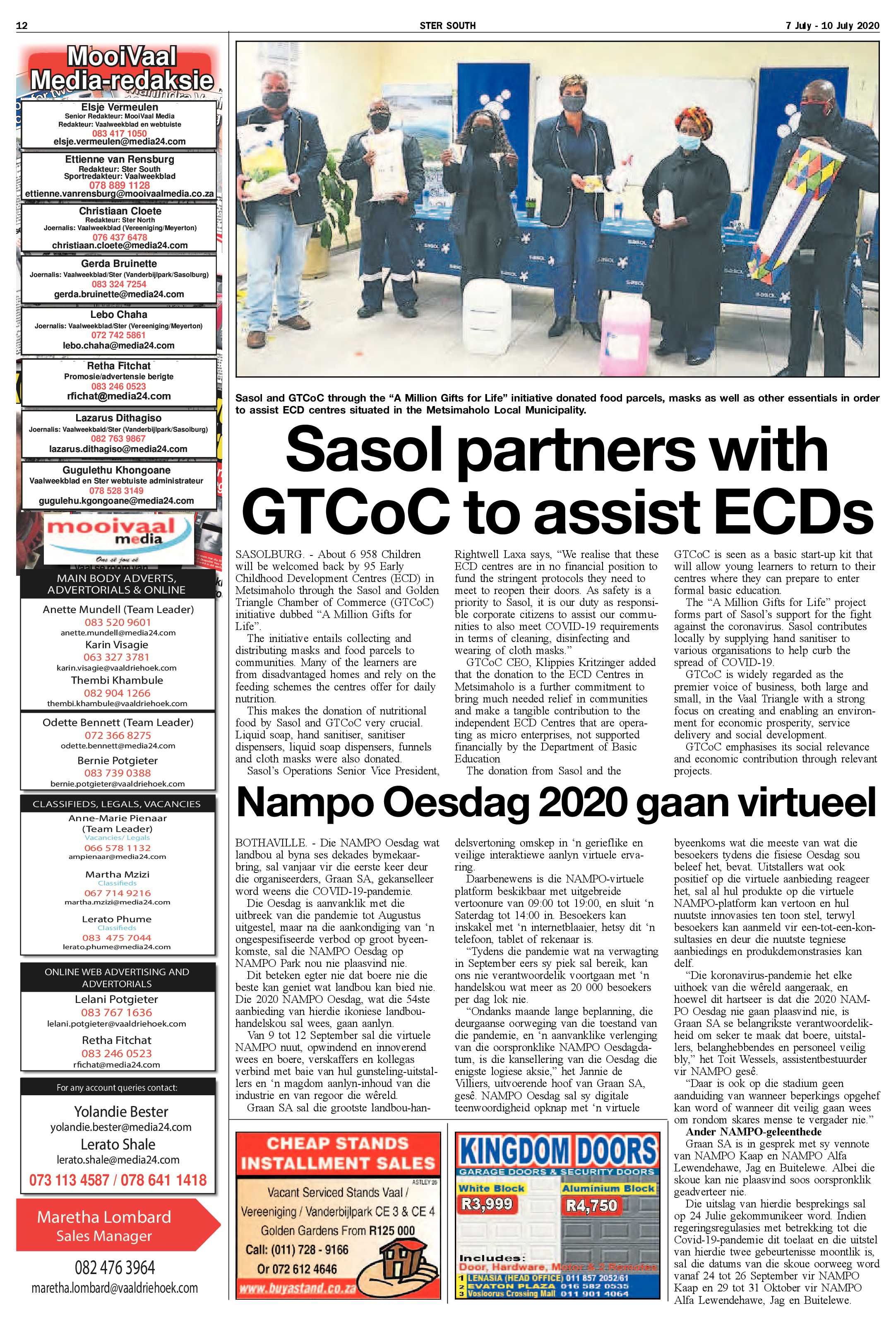 SOUTH STER 7 JULY – 10 JULY 2020 page 12