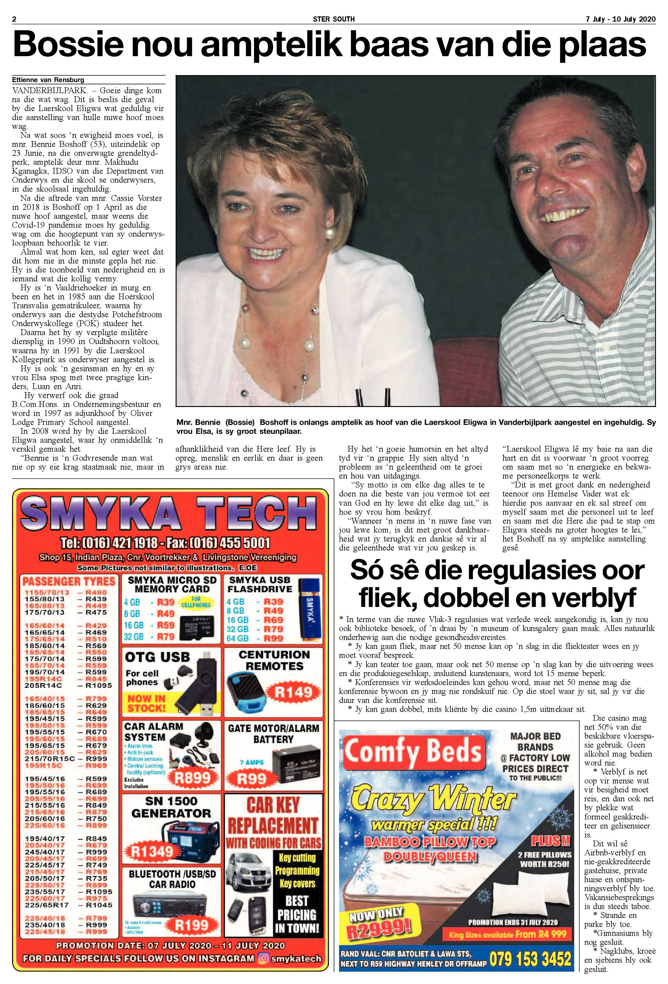 SOUTH STER 7 JULY – 10 JULY 2020 page 2