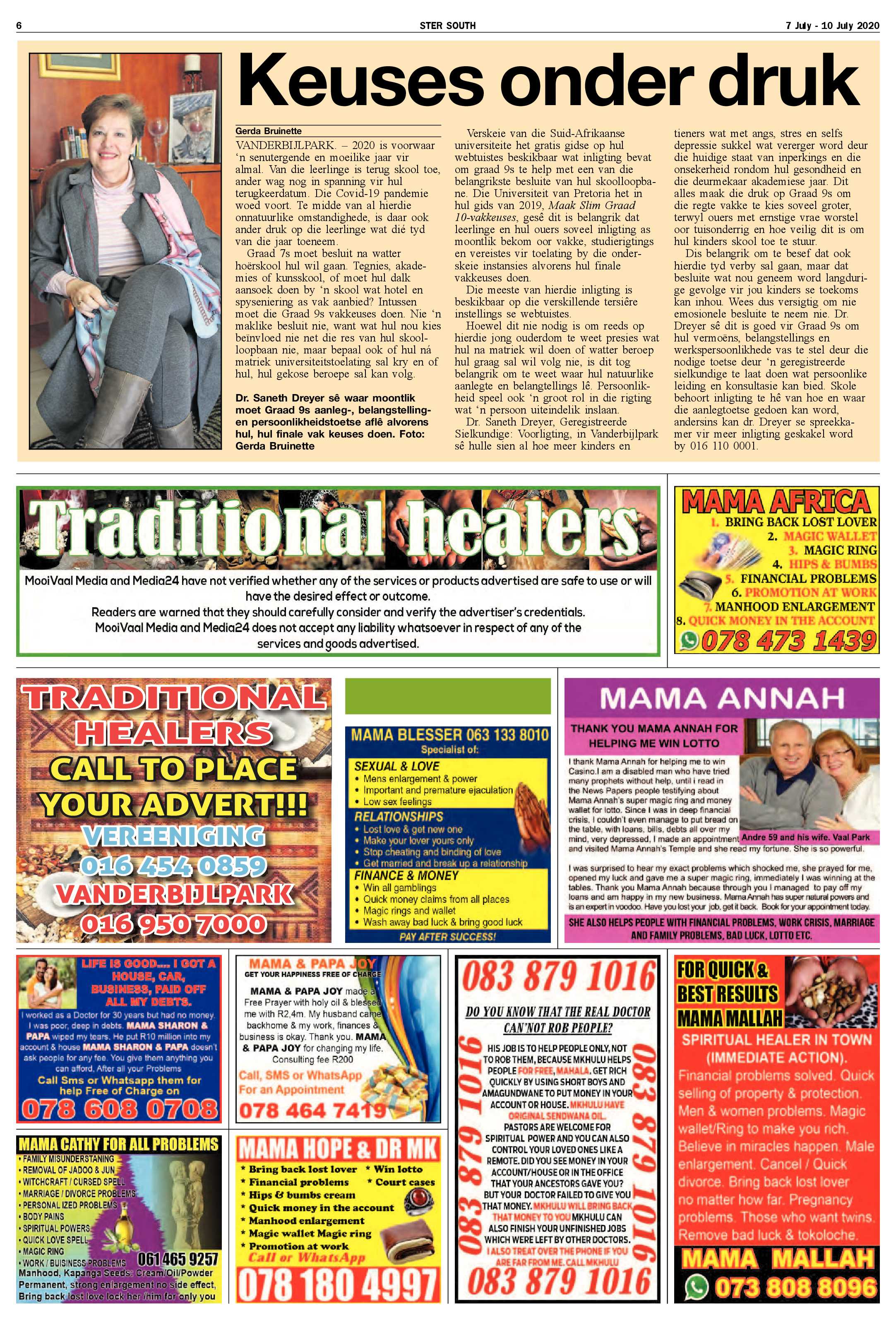 SOUTH STER 7 JULY – 10 JULY 2020 page 6