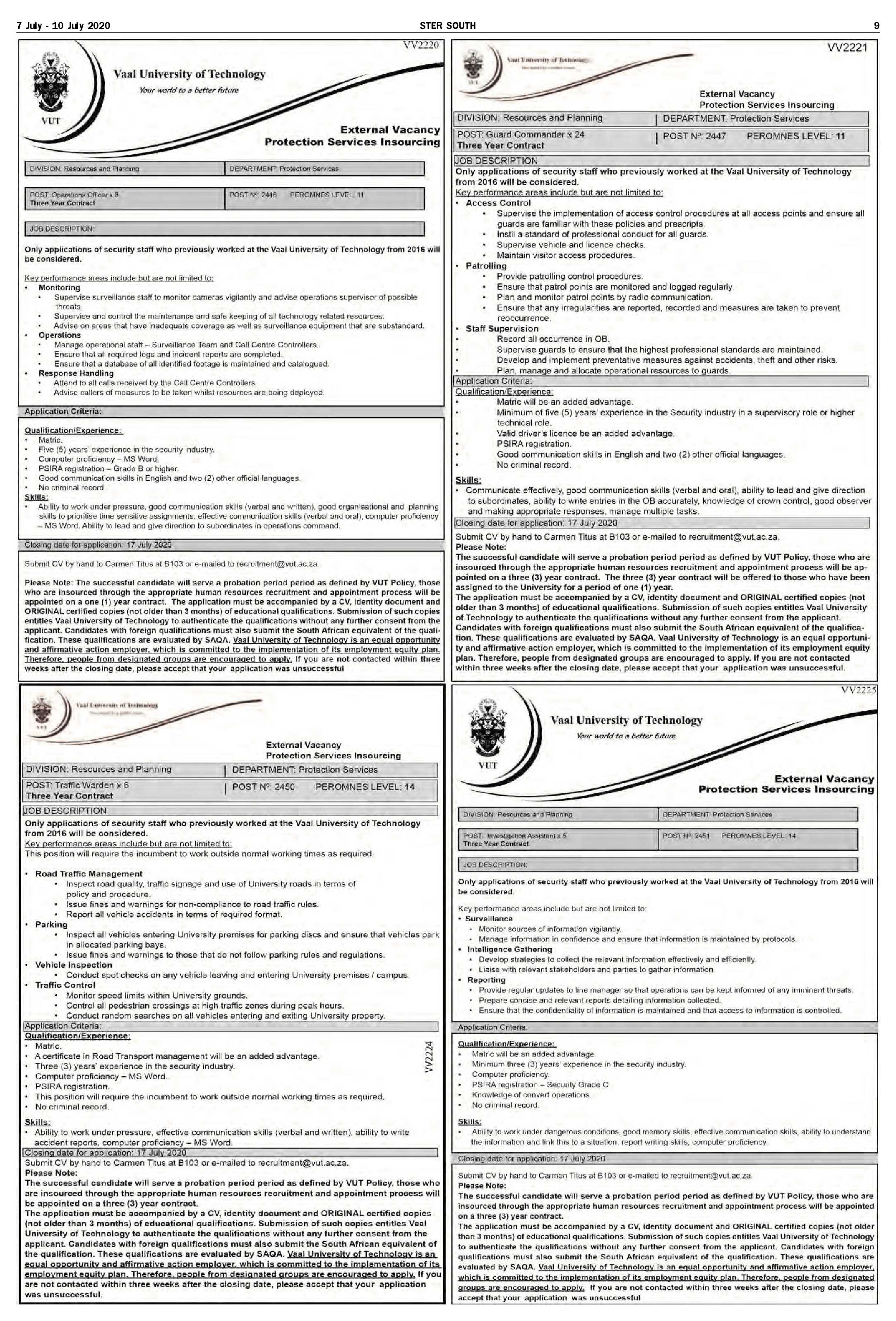 SOUTH STER 7 JULY – 10 JULY 2020 page 9
