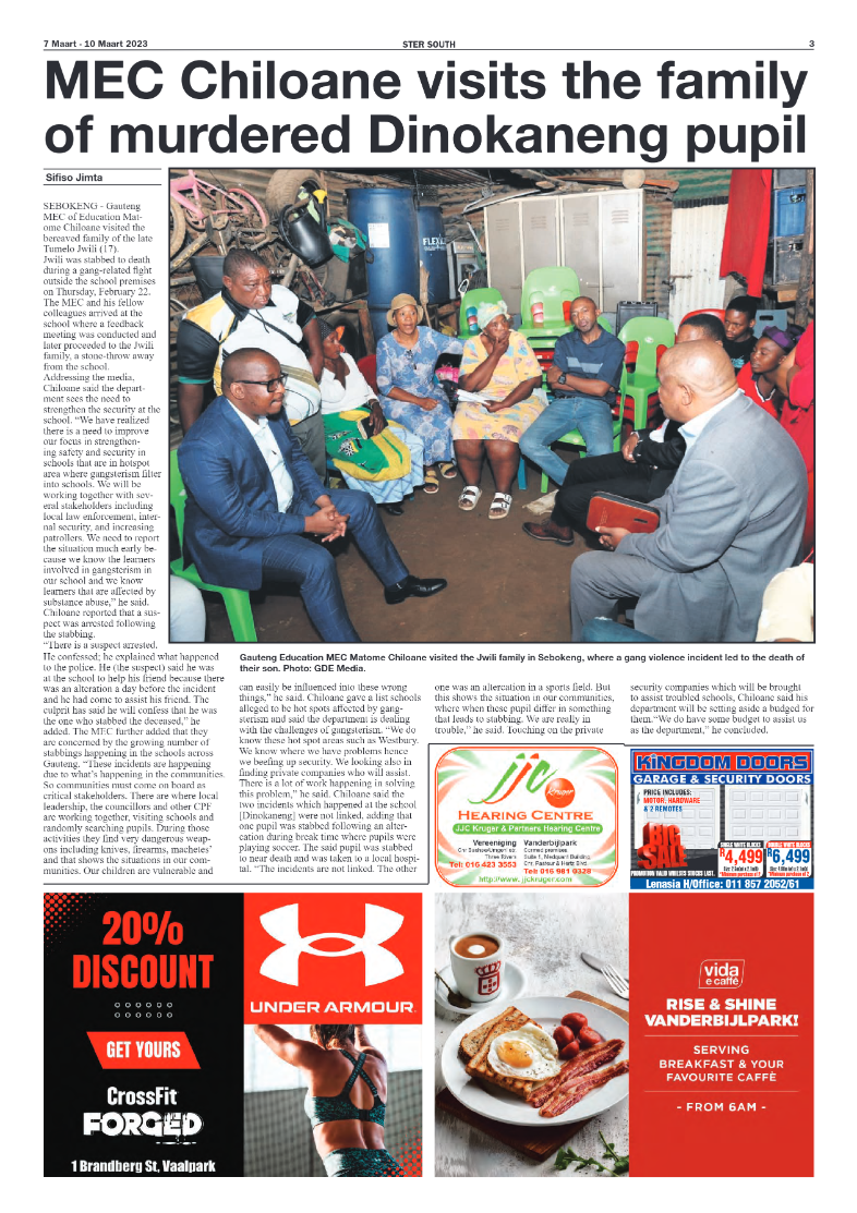 STER SOUTH 7 Maart – 10 Maart 2023 page 3