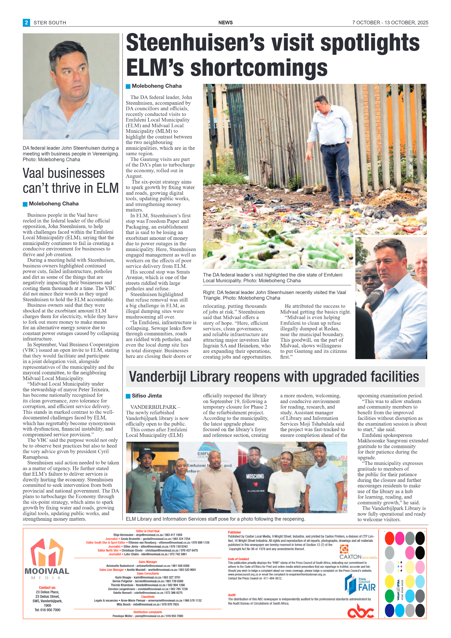 STER SOUTH 7 OCTOBER – 13 OCTOBER, 2025 page 2