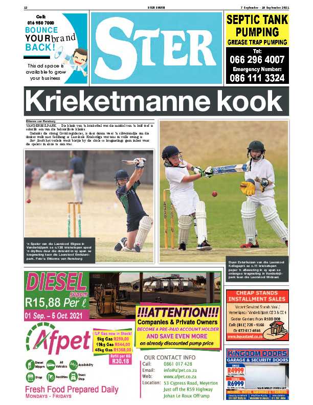 STER SOUTH 7 September – 10 September 2021 page 12