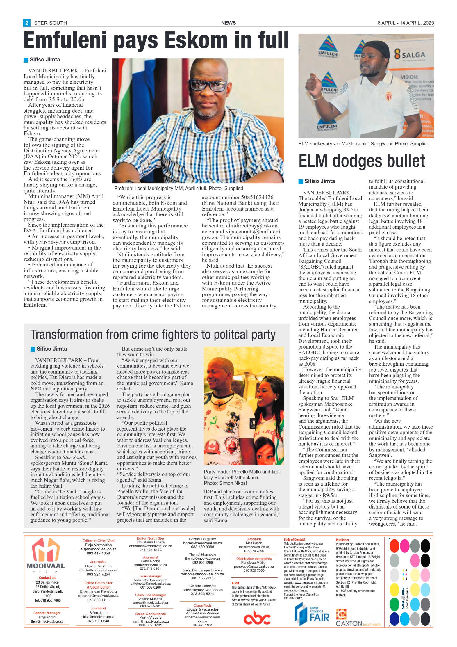 STER SOUTH 8 APRIL – 14 APRIL, 2025 page 2