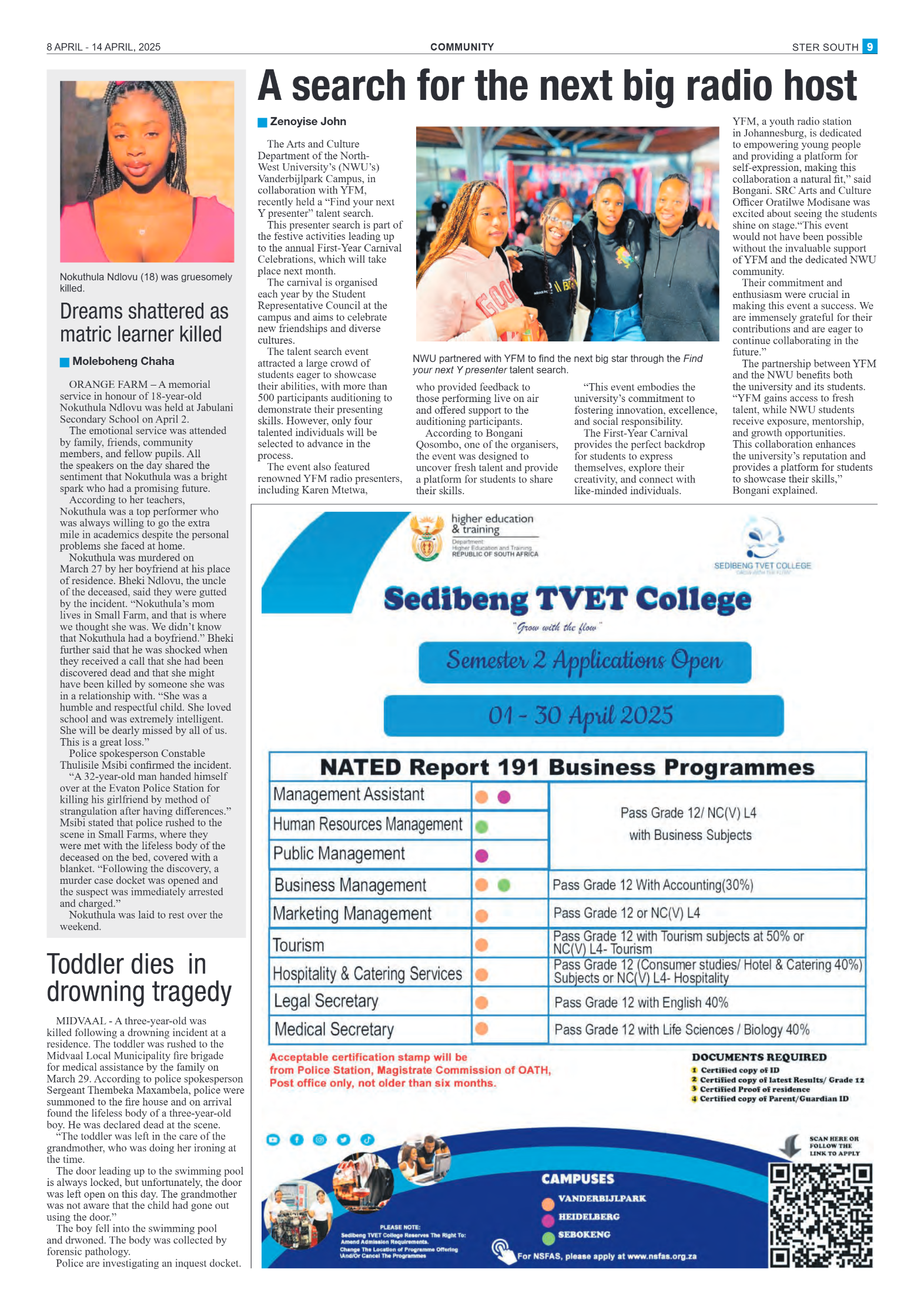 STER SOUTH 8 APRIL – 14 APRIL, 2025 page 9