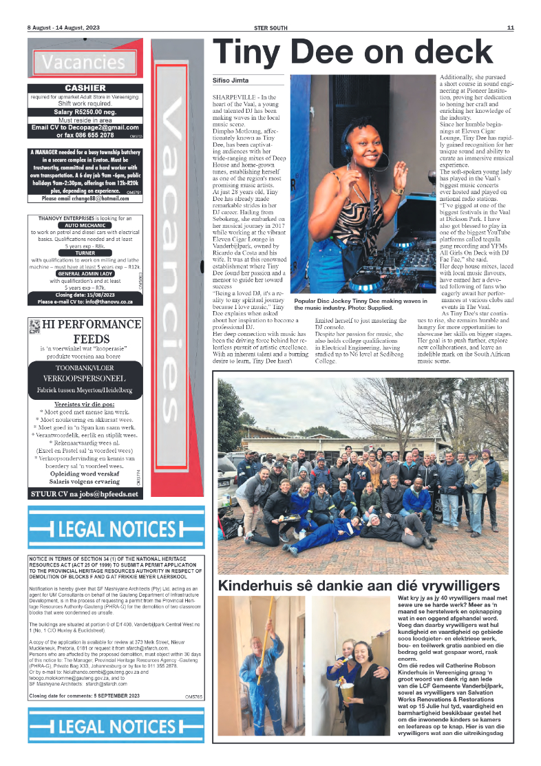 STER SOUTH 8 August – 14 August, 2023 page 11