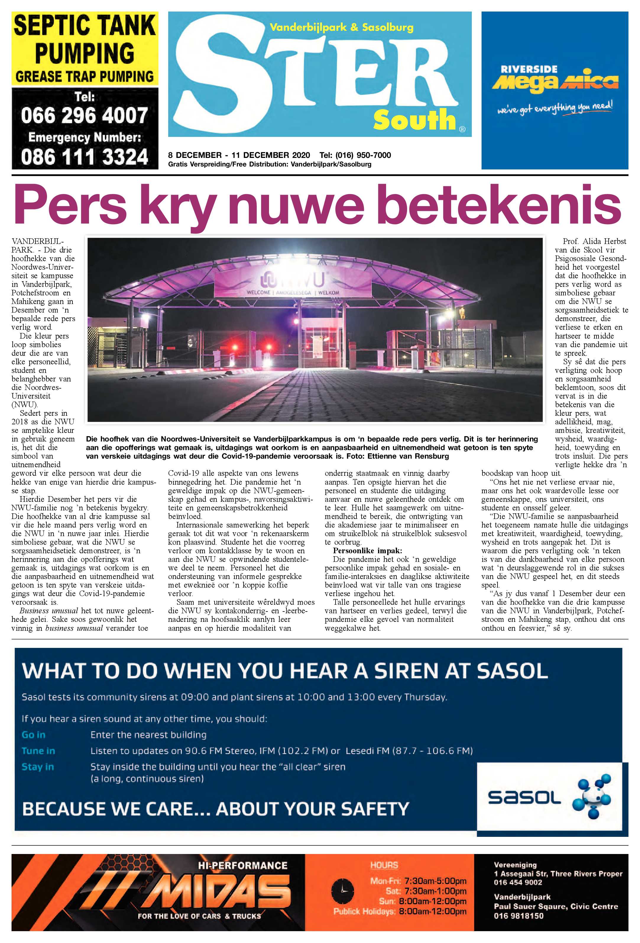 STER SOUTH 8 December – 11 December 2020 page 1