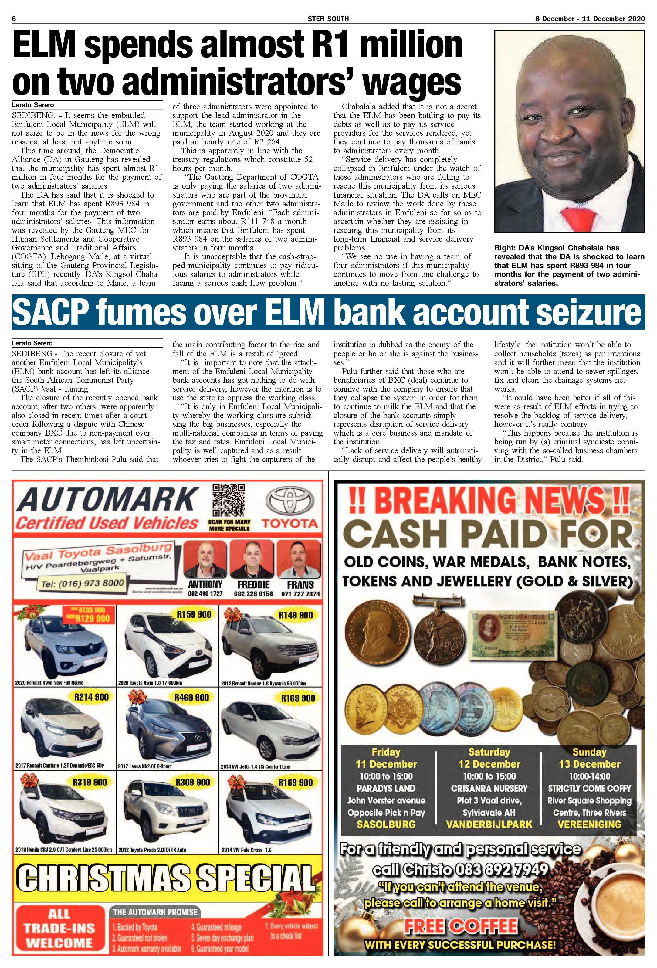 STER SOUTH 8 December – 11 December 2020 page 6