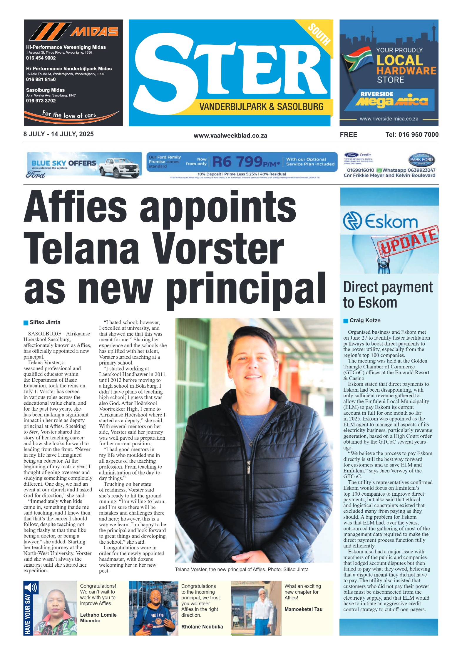 STER SOUTH 8 JULY – 14 JULY, 2025 page 1