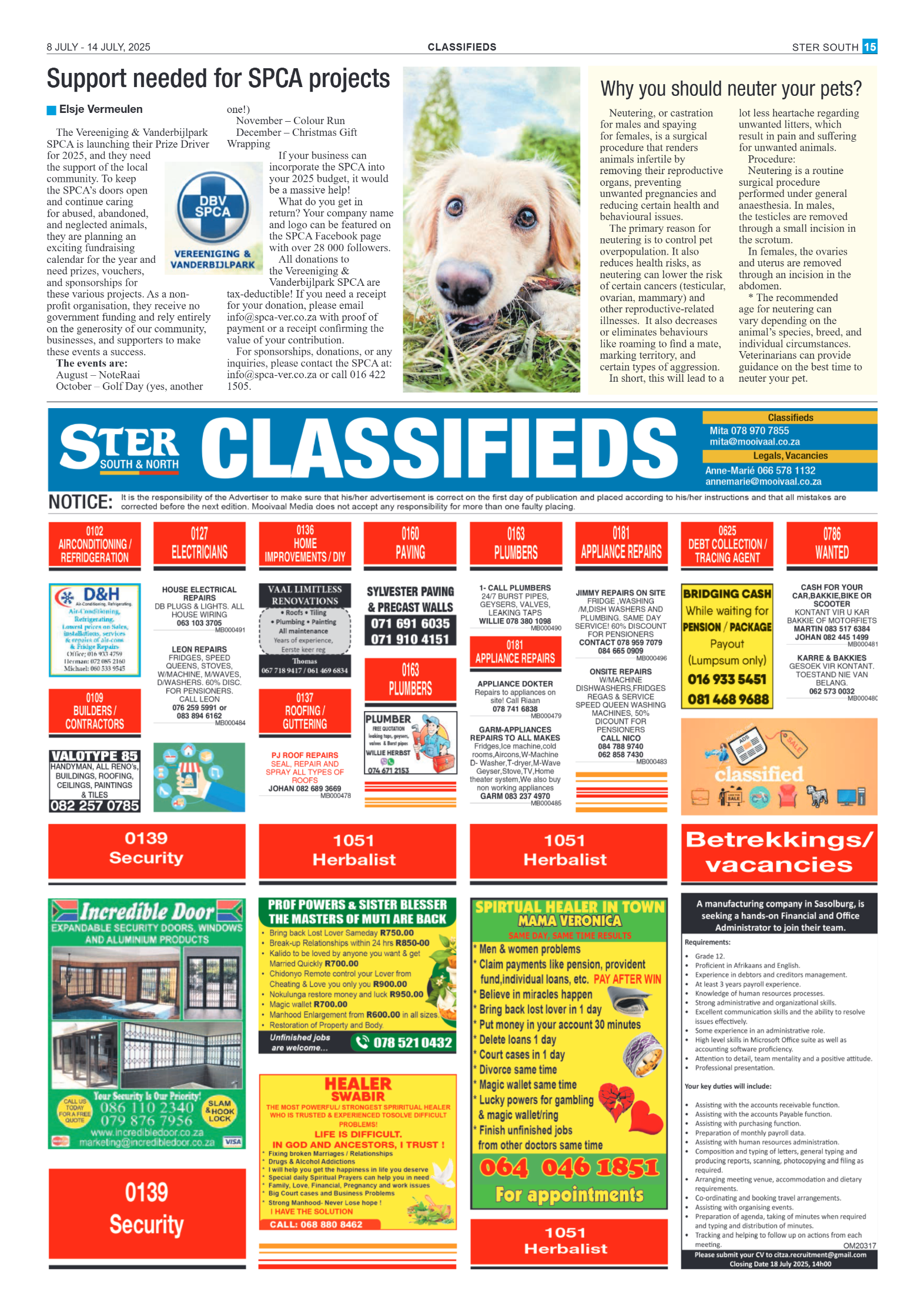 STER SOUTH 8 JULY – 14 JULY, 2025 page 15